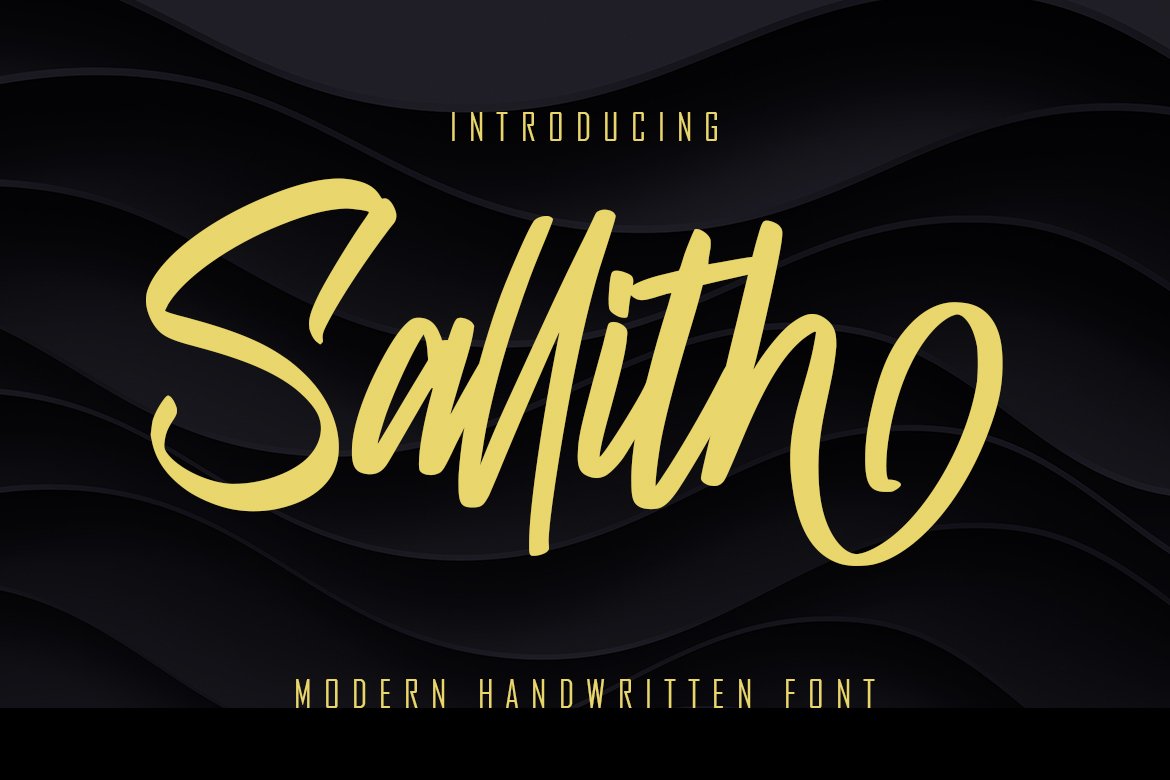 Salaiz Lettering Sallith Handwritten - Skiiller Studio